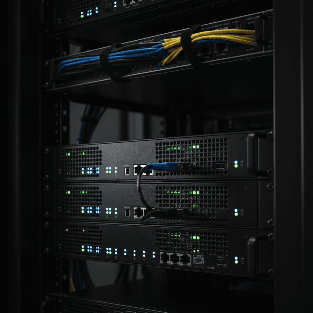 Server e NAS di rete in rack professionale