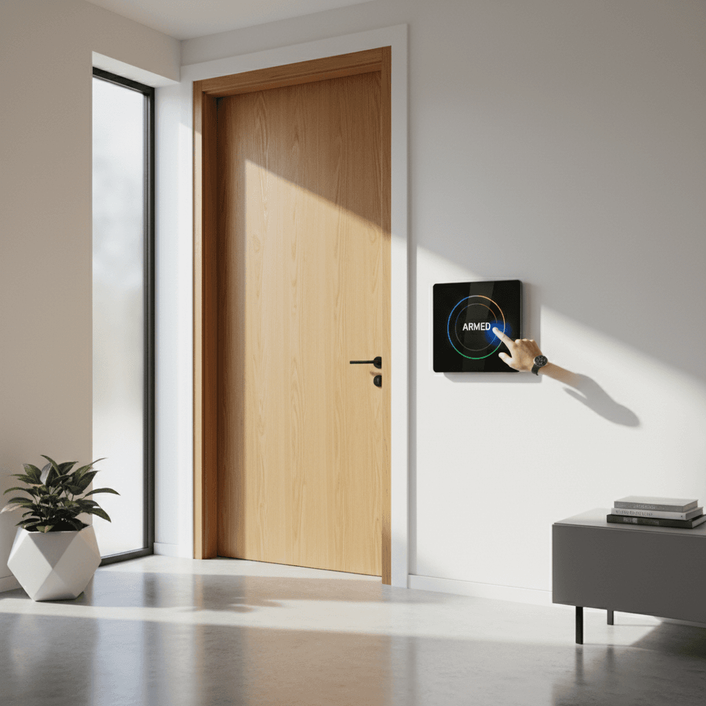 Pannello di controllo sicurezza Ajax installato